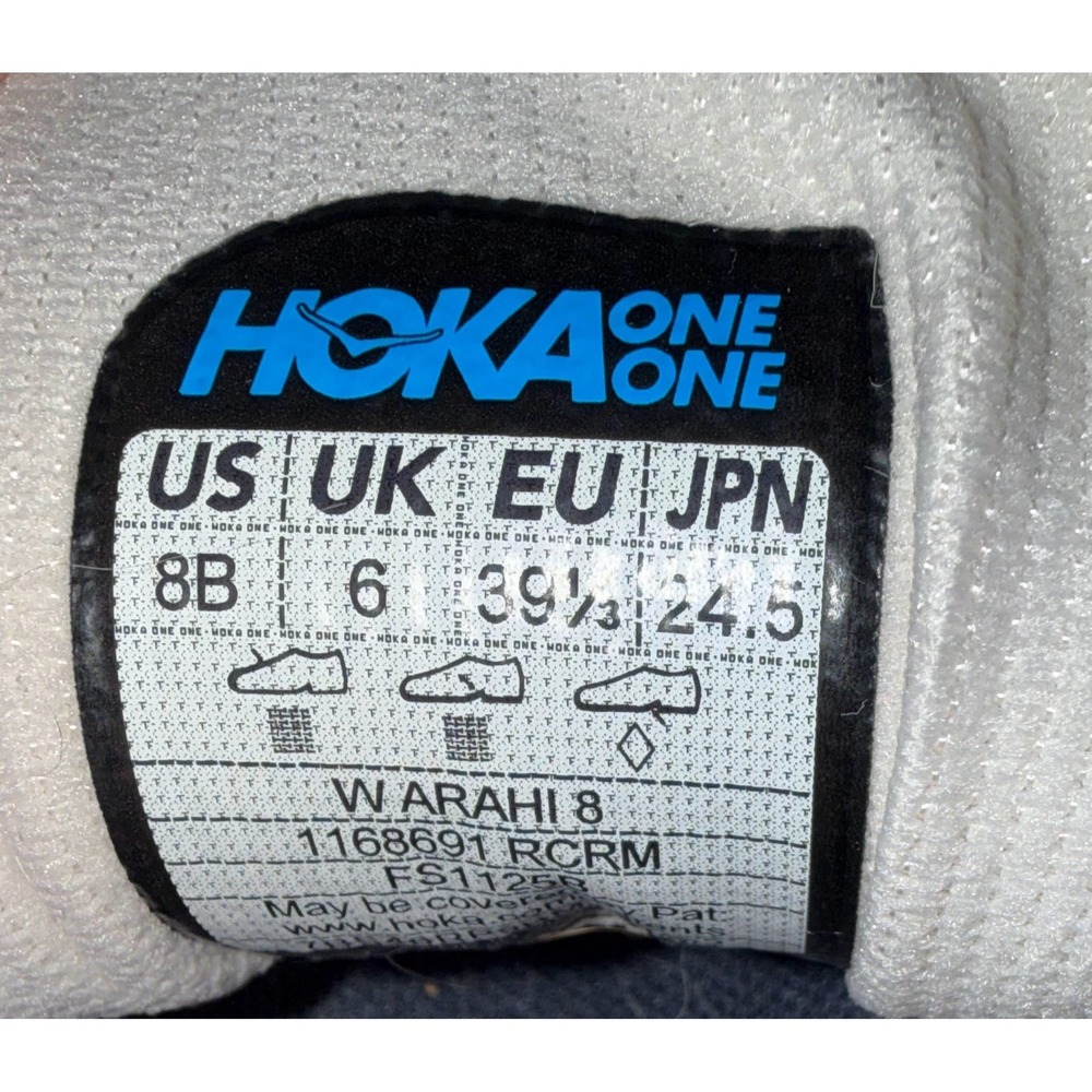 Hoka Arahi 8 Running Shoes Womens 8 Rose Cream Stability Sneakers 1168691 RCRM - Picture 3 of 6